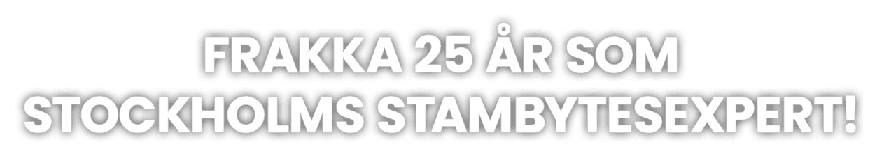 Frakka 20 år som Stackholms stambytesexperter